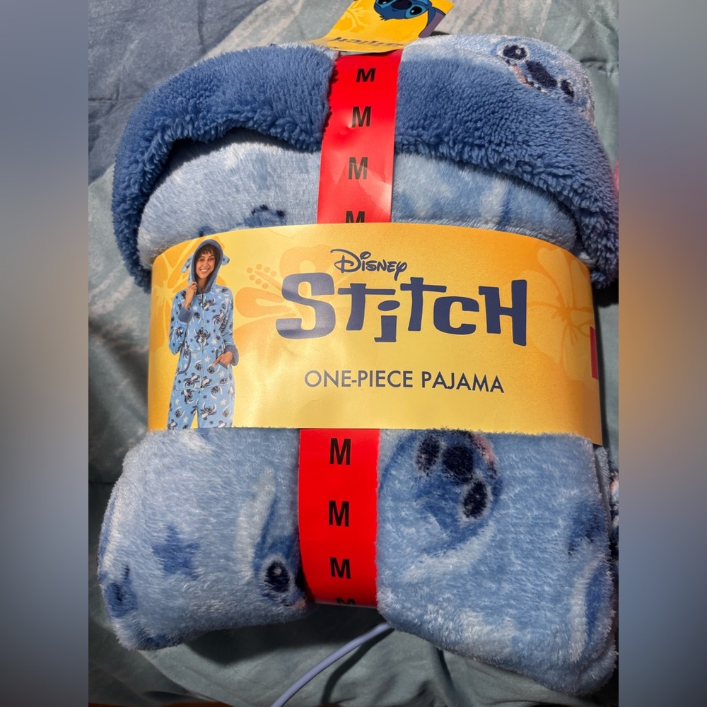 Disney Blue Stitch Pajama Onesie - Picture 5 of 8